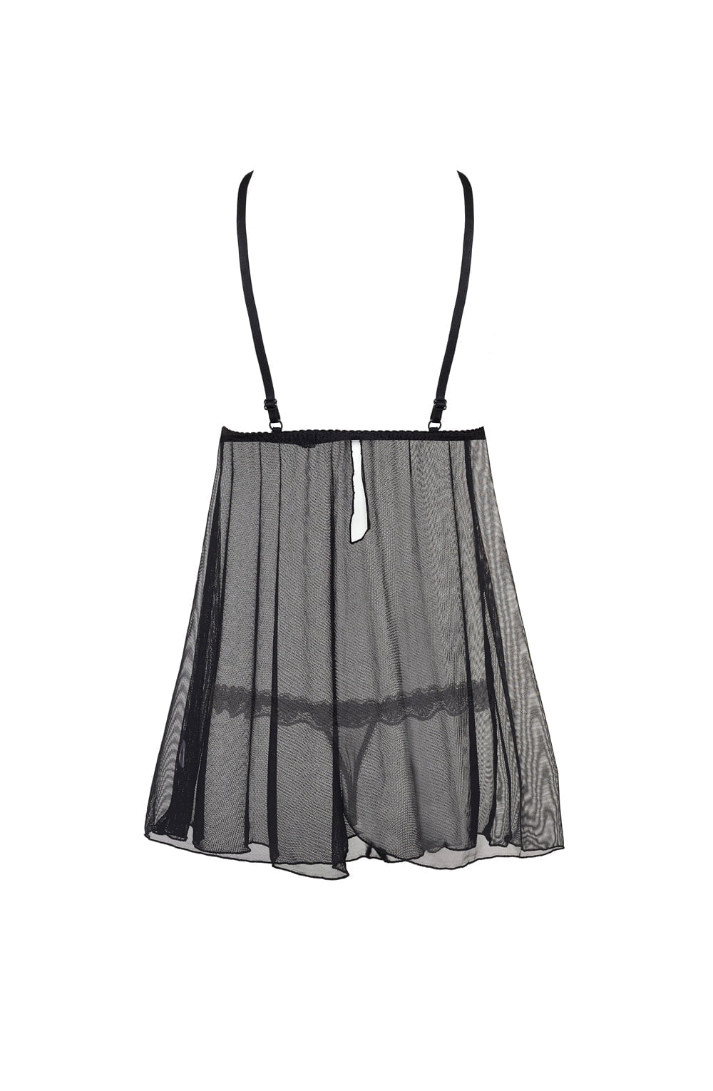 Linsori Lauren Lace Tulle Chemise - close-up