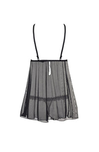 Linsori Lauren Lace Tulle Chemise - close-up