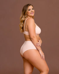 Linsori Blush Pink Stretch Bralette -  Right view