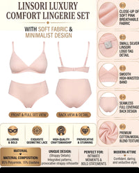 Linsori Blush Seamless High Waist Brief -  Product detail view