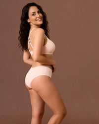 Linsori Blush Full Coverage Support Bra Plus Size -  back view
