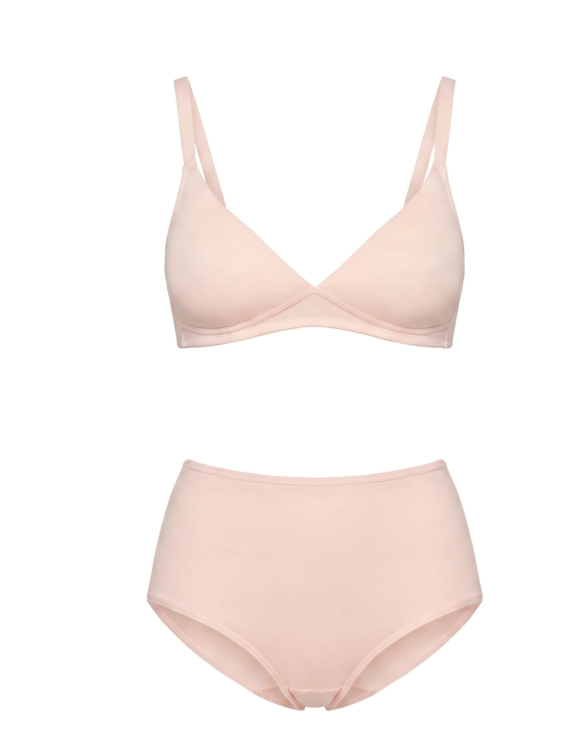 Linsori Blush Full Coverage Support Bra Plus Size - White background view