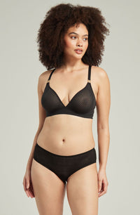 Linsori Obsidian Deco Sheer Hipster - detail view