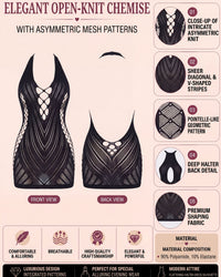 linsori - Midnight Fishnet Mini 2 Piece - product detail