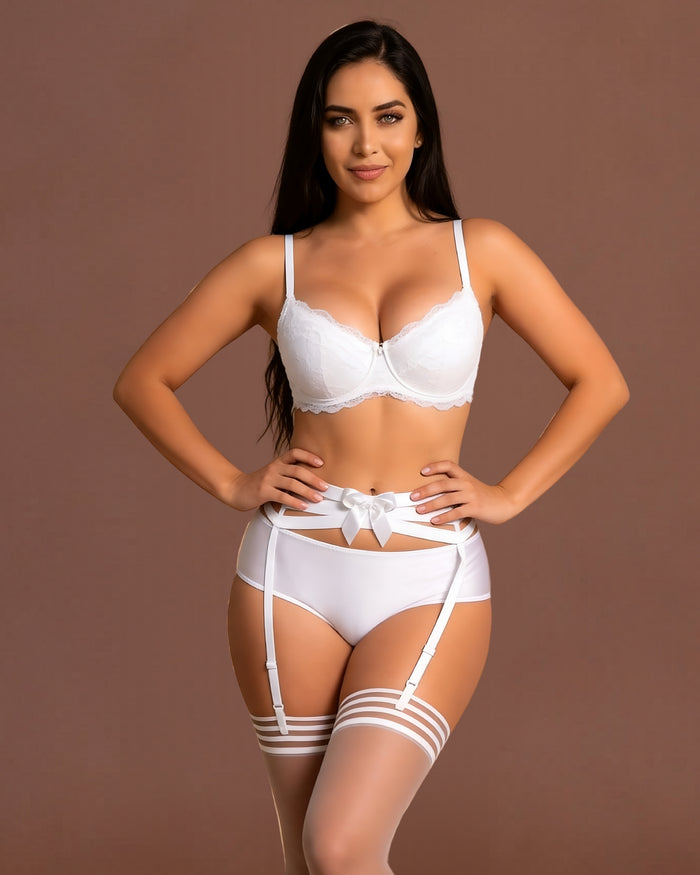 Linsori Pearl Amorre Strappy Thong - Front view 