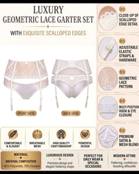 Linsori Pearl Embroidered Suspender Belt -  Product detail view