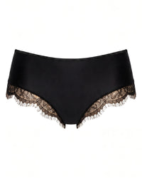 Linsori Noir Eyelash Lace Brief  - White background view