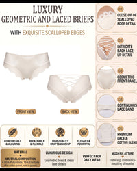Linsori Pearl Eyelash Lace Brief 2 -  Product detail view