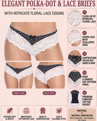 Linsori Bare Embroidered Lace Hipster Brief -  Product detail view
