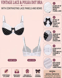 Bare Embroidered Lace Push Up Bra Plus Size