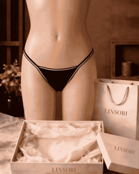 Linsori Fiona Thong in Noir Brief - Mannequin View