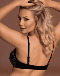Linsori Florence Midnight & amp - Sapphire bra -  back view