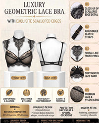 Noir Eyelash Lace Push Up Plus Size