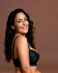Linsori Midnight Lace Soft Cup Bra 4 Plus Size -  Right view