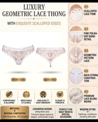 Linsori Pearl Polka Dot Delicate Thong -  Product detail view