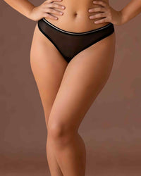 Linsori Noir Sheer HeartFront view  Brief - 
