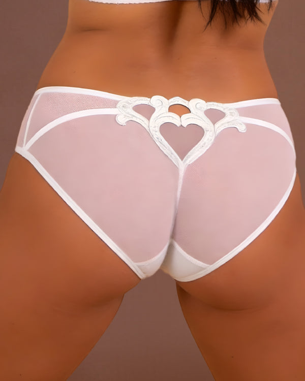 linsori - Pearl Sheer Heart Brief -back view