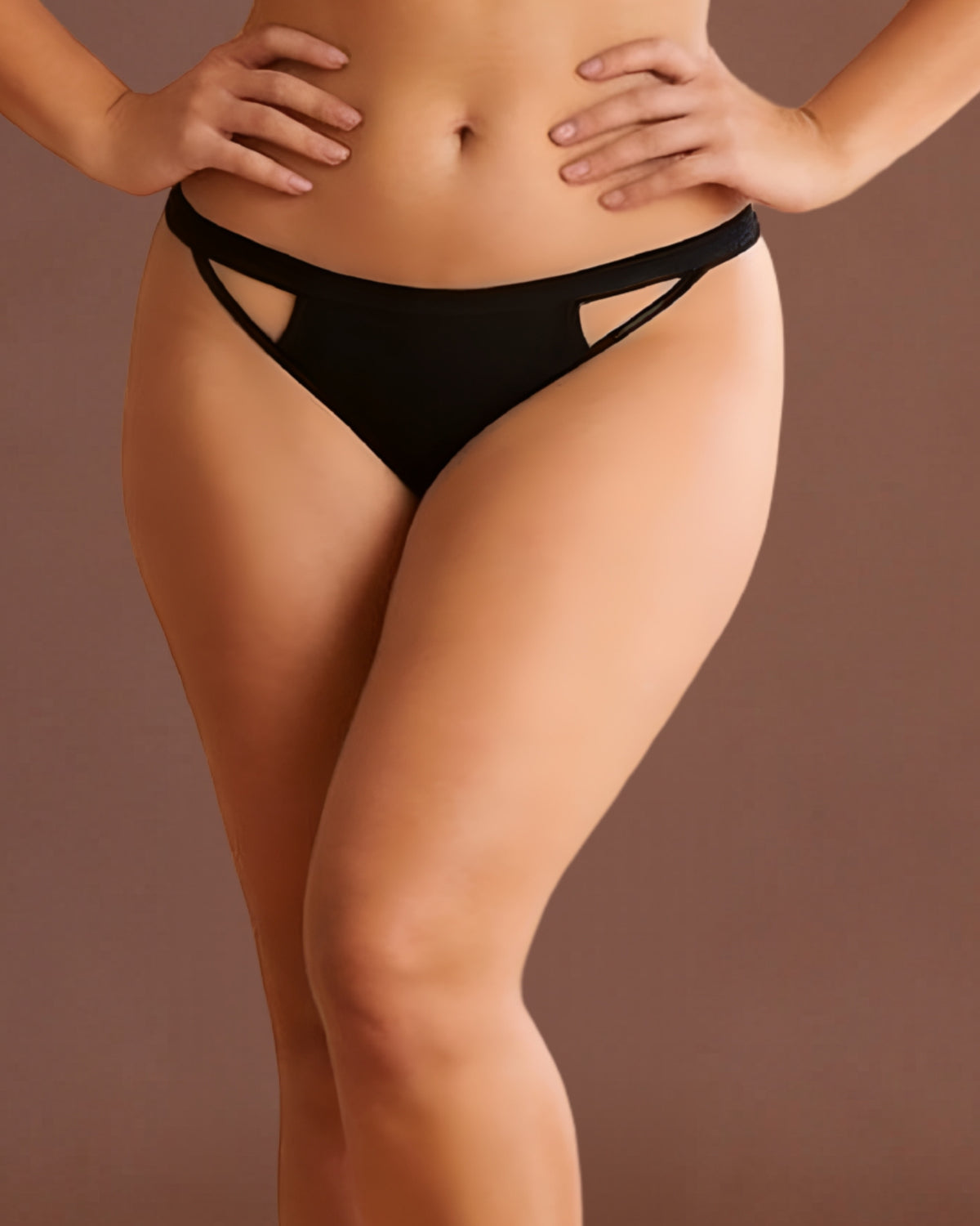 Linsori Noir PlayfFront view ul Kiss Embroidered Brief - 