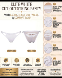Linsori Pearl Playful Kiss Embroidered Brief -  Product detail view