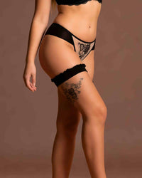 Linsori Noir Henna Embroidered Brief Bridal -  Right view