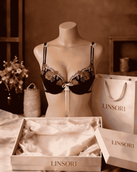 Linsori Natali Floral Embroidered Bra Plus Size - Mannequin View
