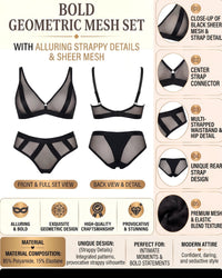 Linsori Bare Geometric High-Waist Brief -  Product detail view