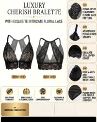 Linsori  Midnight Lace Half Corset -  Product detail view