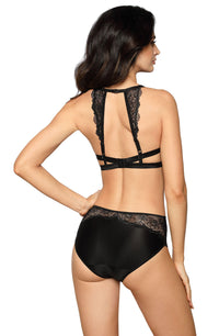 Linsori Noir Leopard Soft Cup Bra - detail view