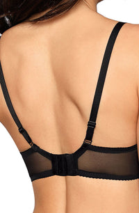 Linsori Noir Embroidered Soft Cup Bra 2 - side view