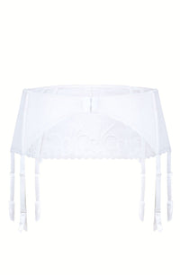 Linsori Pearl Embroidered Suspender Belt - side view