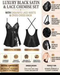 linsori - Midnight Lace-Up Babydoll - product detail