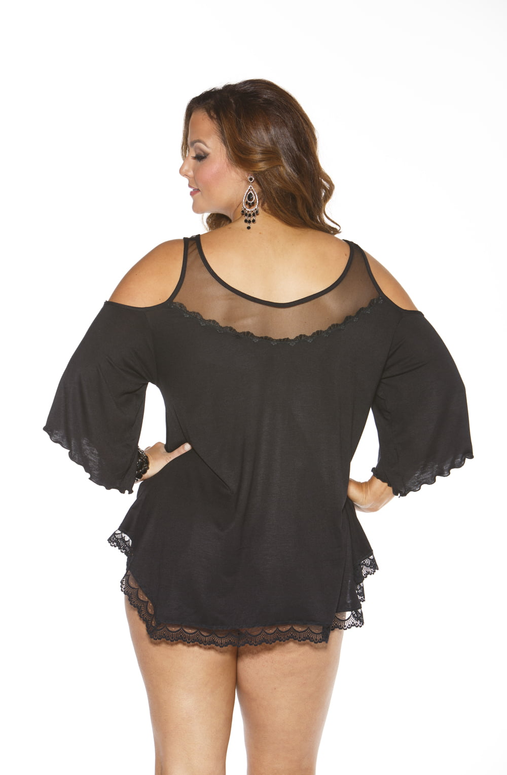 Linsori Midnight Jersey Sleepshirt - detail view