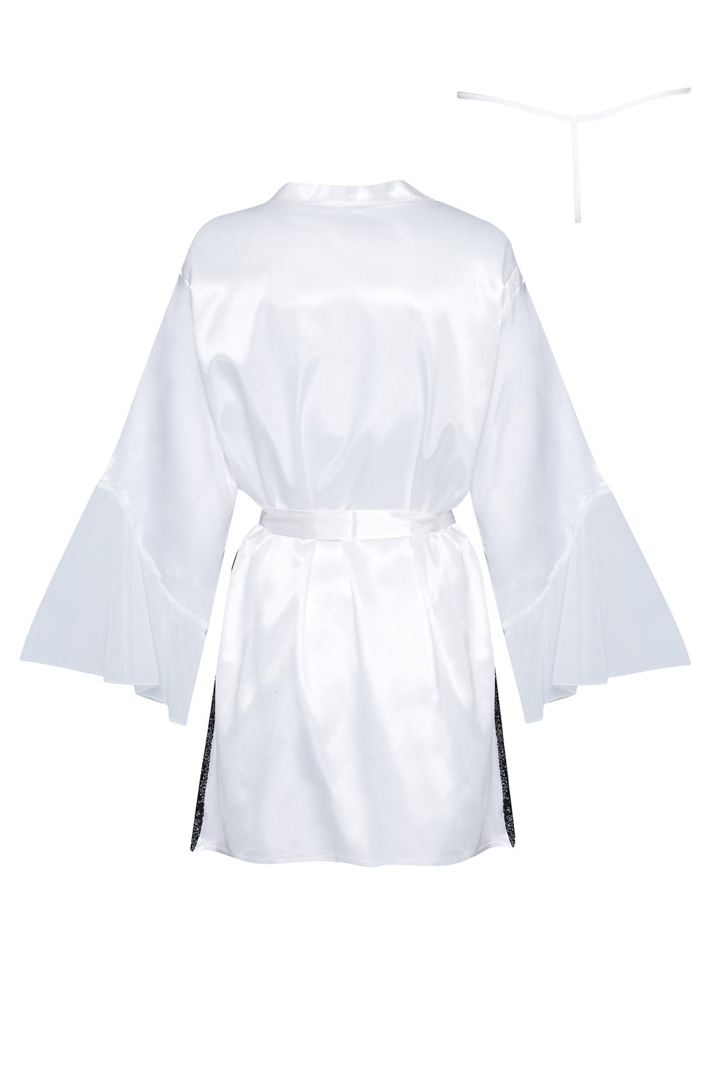 Linsori Pearl Satin Sara Peignoir - side view