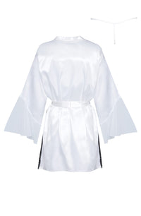 Linsori Pearl Satin Sara Peignoir - side view