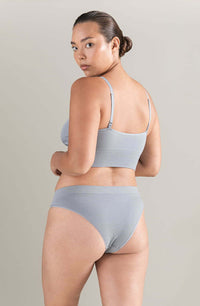 Linsori Storm Grey Sand TENCEL™ High Leg Brief - side view