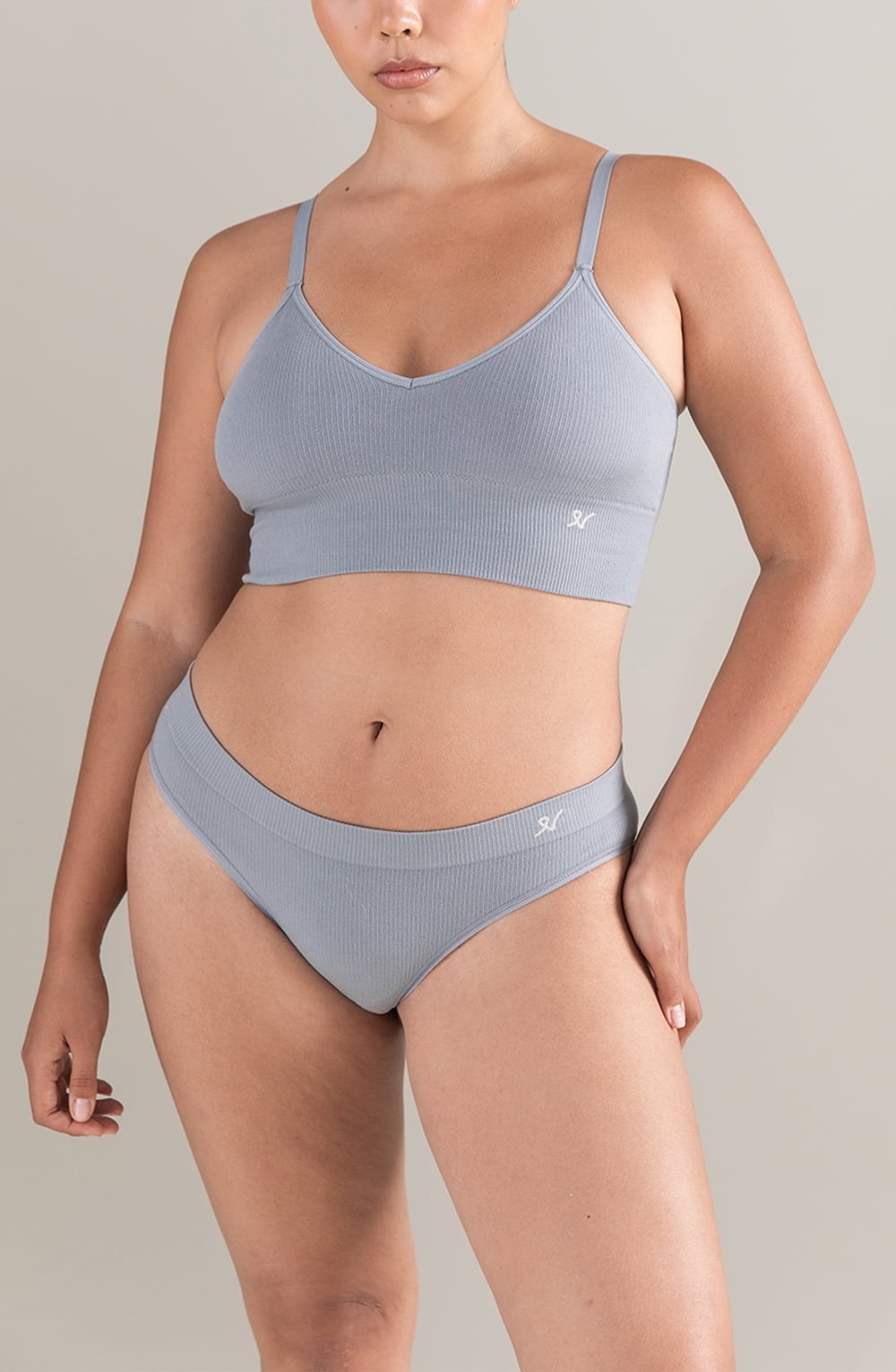 Linsori Sand TENCEL™ High Leg Brief - back view