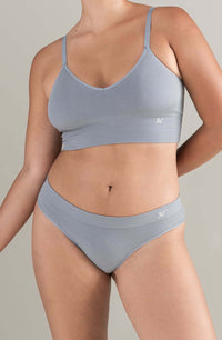 Linsori Sand TENCEL™ High Leg Brief - side view