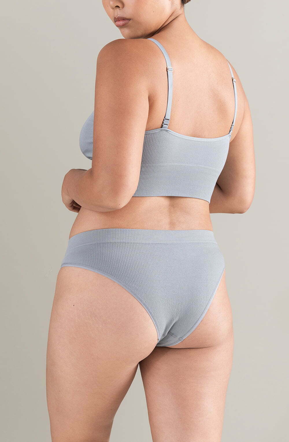 Linsori Sand TENCEL™ High Leg Brief - styled view