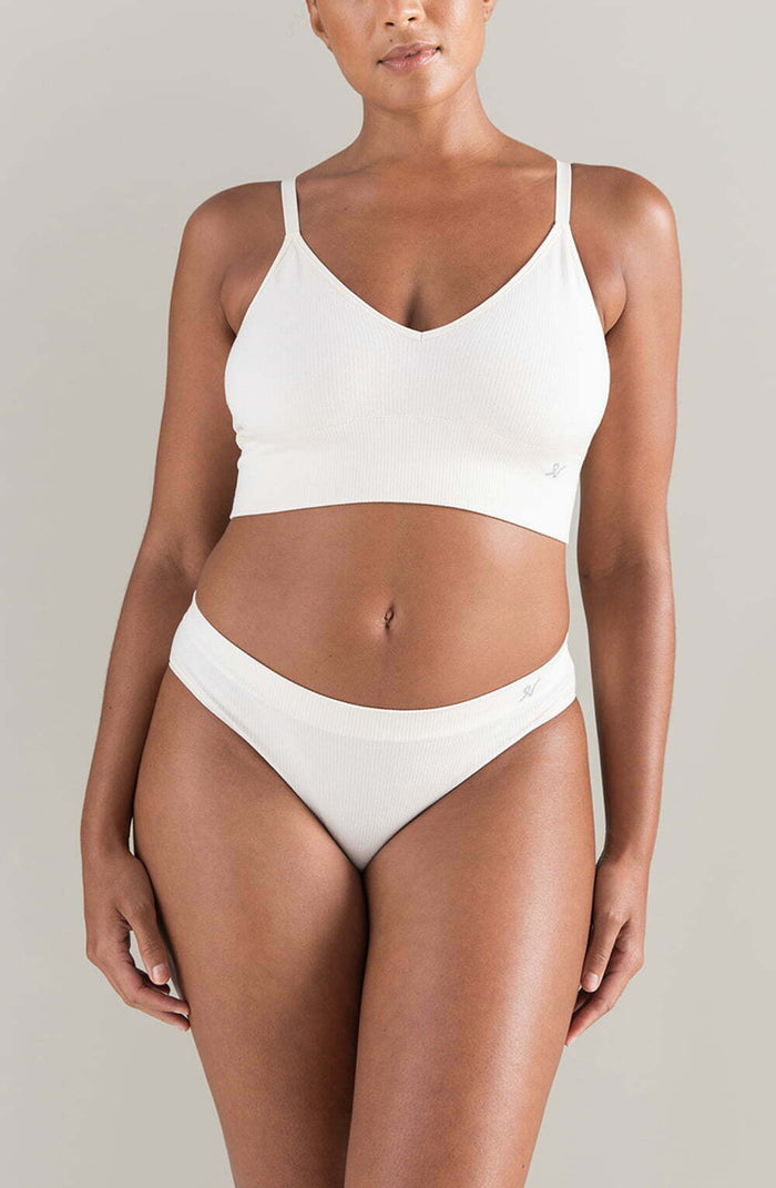 Linsori Sand TENCEL™ High Leg Brief - detail view