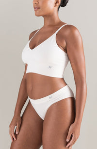 Linsori Sand TENCEL™ High Leg Brief - side view