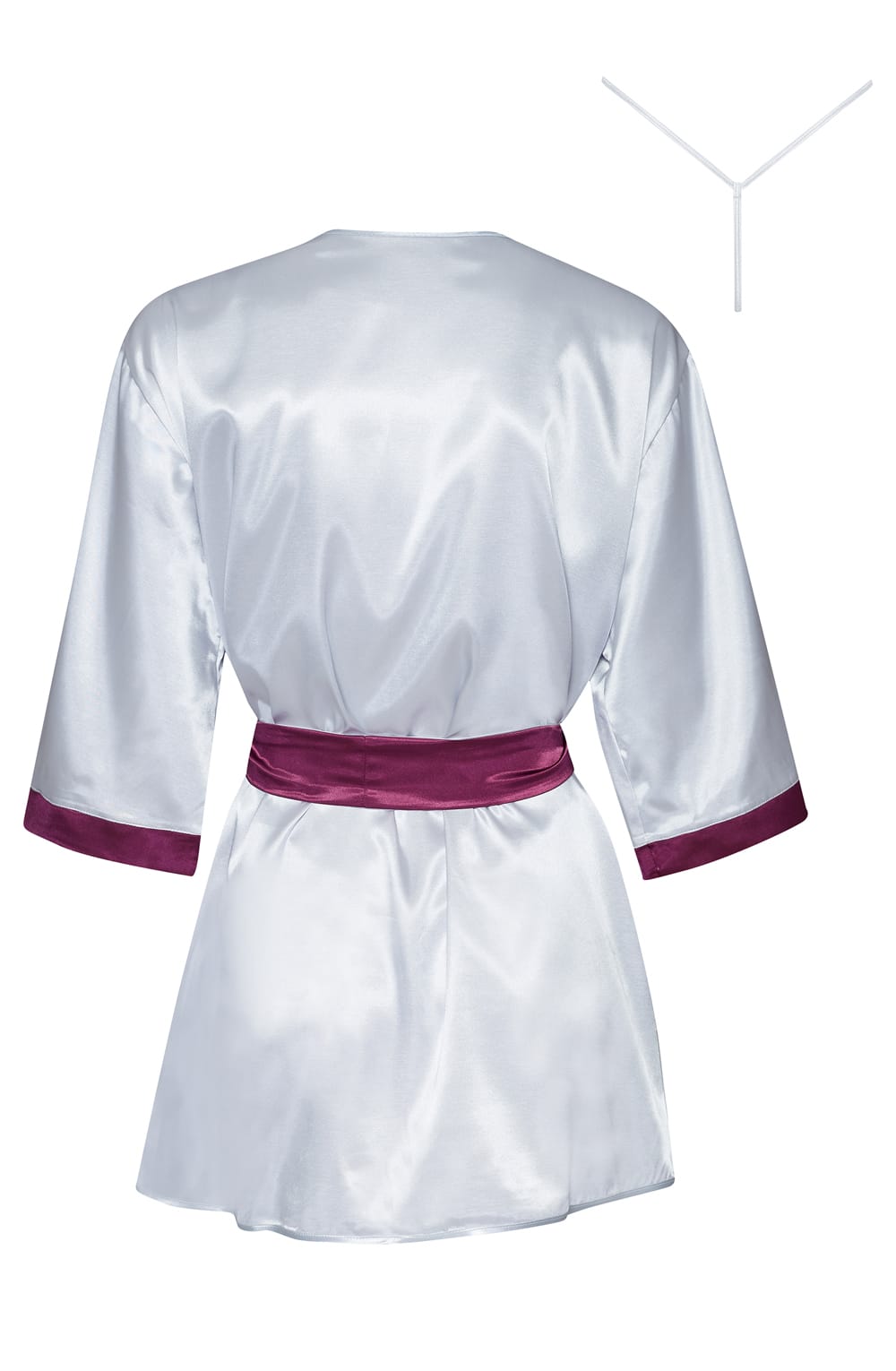 Linsori Silver Moonlit Peignoir Robe - lifestyle view