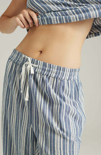 Linsori Ivory Organic Cotton Lounge Trouser - side view