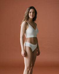 Linsori Sand Seamless TENCEL™ Bralette -  Right view