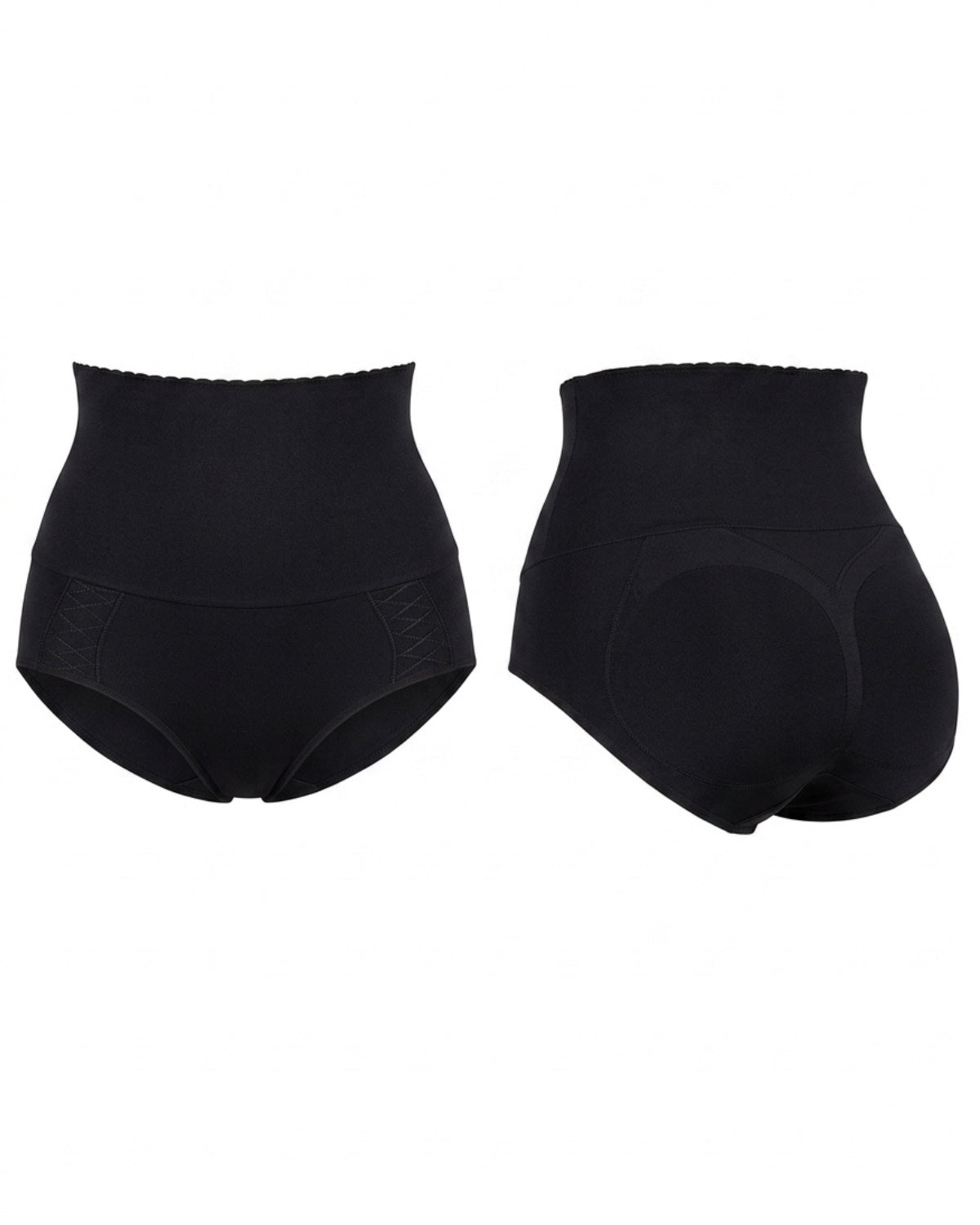 linsori Sculpting Noir Shaping Brief Plus Size - White background view
