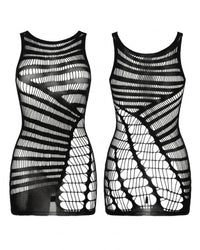Linsori  Shadow Net Curve-Hugging Dress Plus Size - White background view