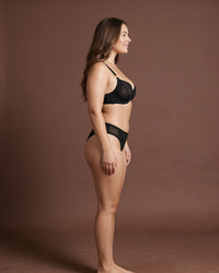 Linsori Deco Noir Lift Balcony Bra -  Right view