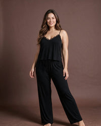 Linsori Gossamer Noir Sleep Cami & Pant Set - Lifestyle view