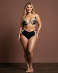 Linsori Georgiana Floral Lace Balconette Bra - Lifestyle view