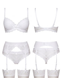 Linsori Pearl Polka Dot Push Up Piece - White background view
