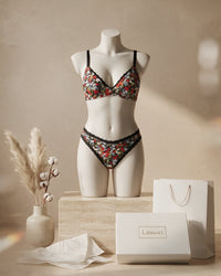 Linsori Soft Cotton Bralette & Panty Set - Mannequin View